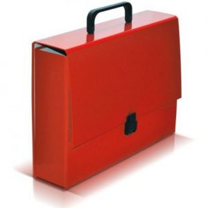 Teczka z rączką VauPe A4/8cm Classic II, Czerwona